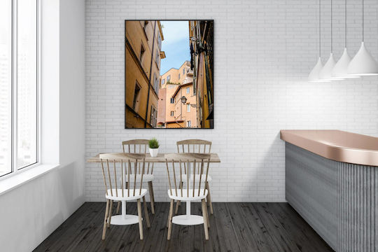 Painting Urban Alley Buildings Urban Narrow Buildings 100x150