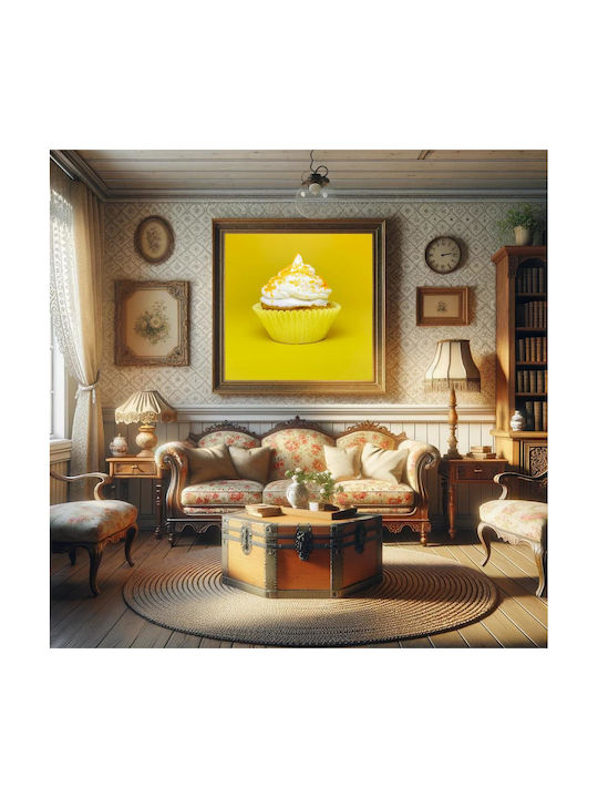 Панел Bright Cupcake На Жълт Фон Светещ Cupcake Жълт Фон 110x110