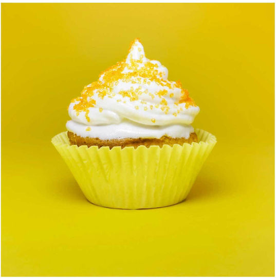Painting Bright Cupcake On Yellow Background Bright Cupcake Yellow Background 110x110