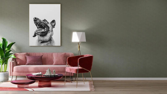 Πίνακας Happy Dog In Black White Happy Dog In Black White 100x150