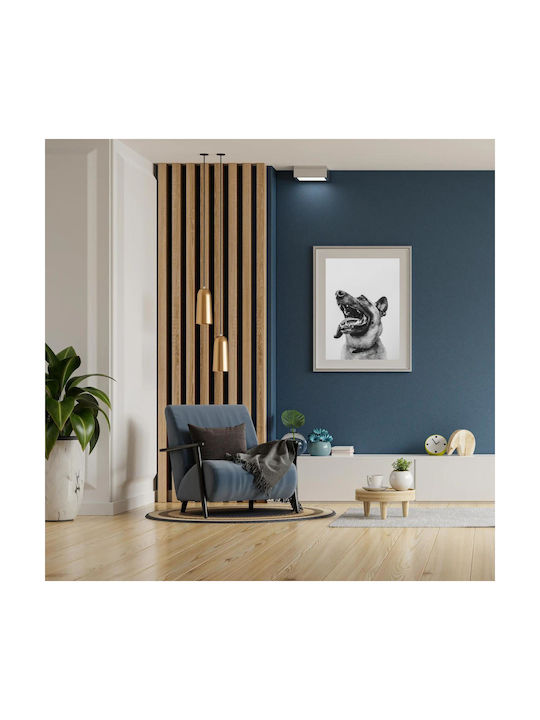 Painting Happy Dog In Black White Happy Dog In Black White 100x150