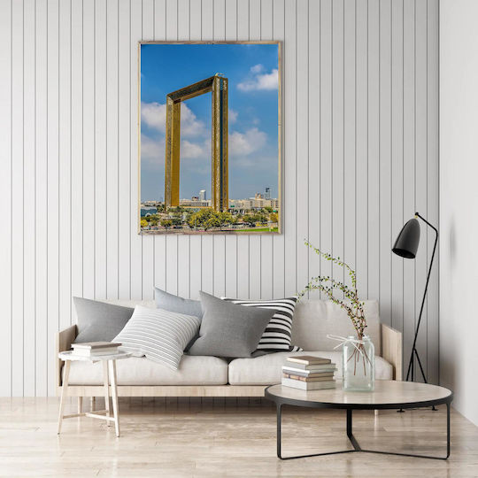 Πίνακας Golden Frame Building Κτίριο Golden Frame 100x150