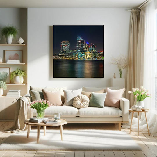 Painting Nighttime In City Night In The City 110x110
