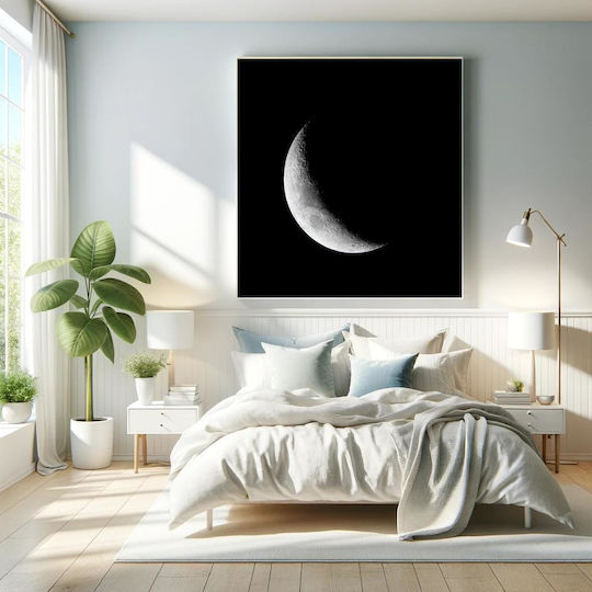 Painting Crescent Moon In Night Sky Crescent Moon In The Night Sky 120x120