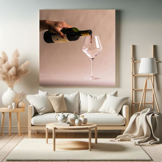 Πίνακας Pouring Red Wine Ρίχνοντας Κόκκινο Κρασί 110x110