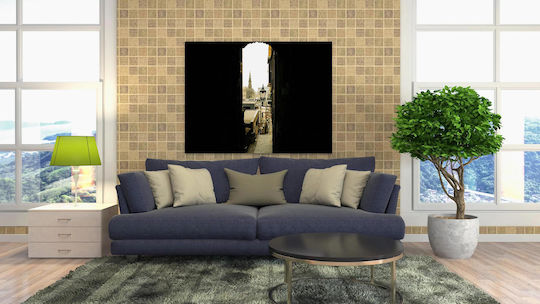 Painting Alleyway A Historical Building View Alleyway View To The Historic Building 150x100