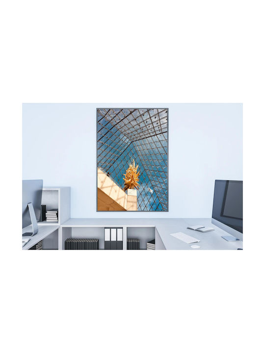 Golden Sculpture Unter Glasdach Χρυσό Gipsfigur 100x150