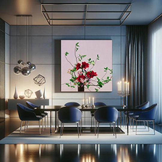 Painting Vibrant Floral Arrangement Live Floral Arrangement 120x120