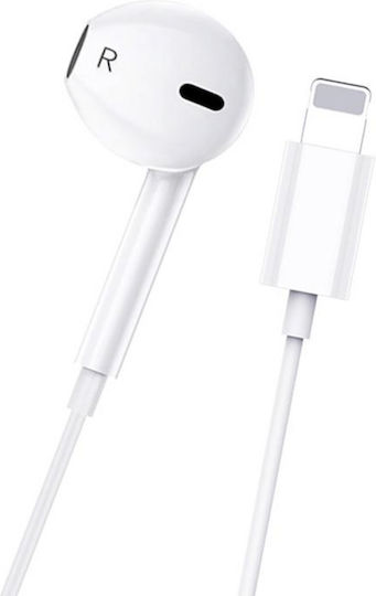 DigikalaX CST022 Earbuds Căști Handsfree cu Mufă Lightning Alb
