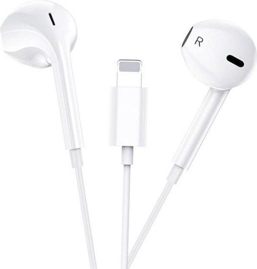 DigikalaX CST022 Earbuds Căști Handsfree cu Mufă Lightning Alb