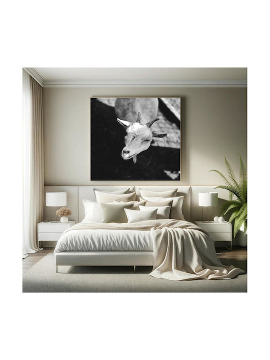 Панел Black White Коза Черно-бяла Коза 110x110