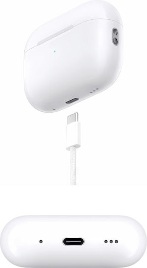 DigikalaX Wireless Pro 2 In-ear Bluetooth Handsfree Ακουστικά με Θήκη Φόρτισης Λευκά