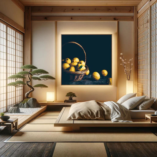 Basket Of Lemons Καλάθι Με Λεμόνια 1 On Canvas