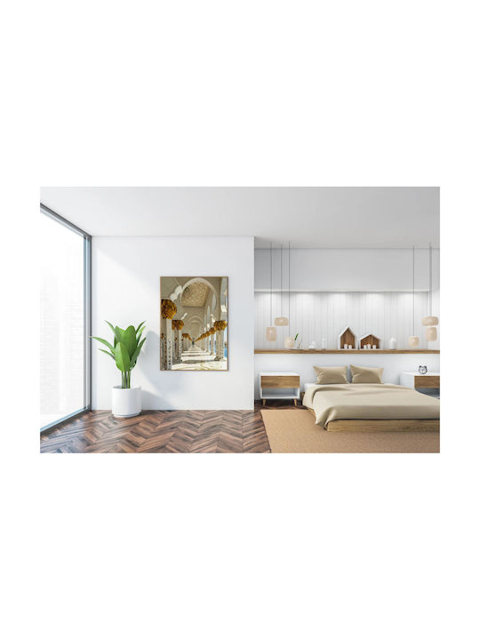 Panou Intricate Architecture Accente Aurii Tablouri Decorative 100x150