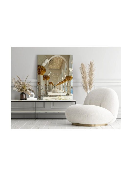 Panou Intricate Architecture Accente Aurii Tablouri Decorative 100x150