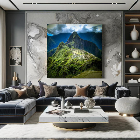 Painting Machu Picchu In Mountains Machu Picchu In The Mountains 110x110