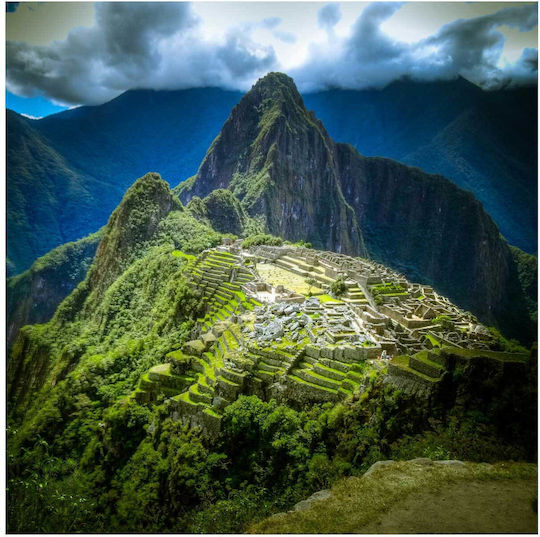 Painting Machu Picchu In Mountains Machu Picchu In The Mountains 110x110