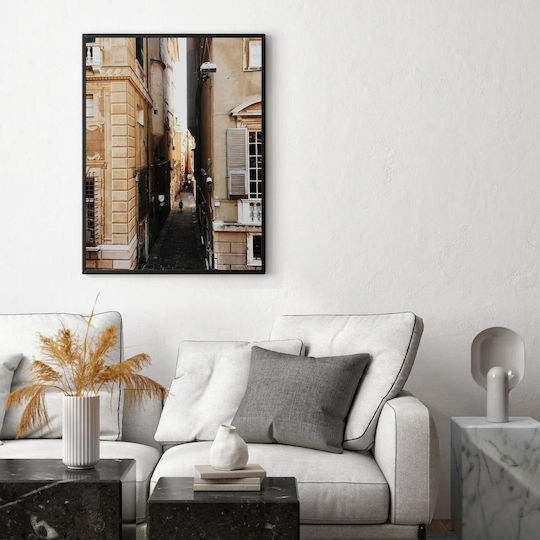 Painting Narrow Alleyway In Historic City Center Narrow Alleyway In The Historic City Center 100x150
