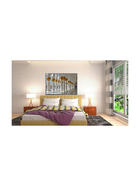 iLovePrints Golden Columns In Architectural Detail Χρυσές Στήλες Αρχιτεκtonische Leinwand 150x100