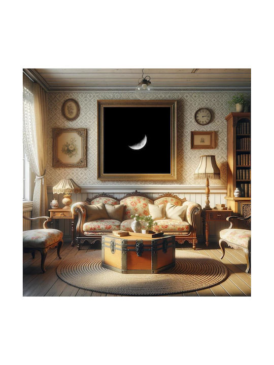 Панел Crescent Moon В Нощното Небе Полумесец В Нощното Небе 110x110