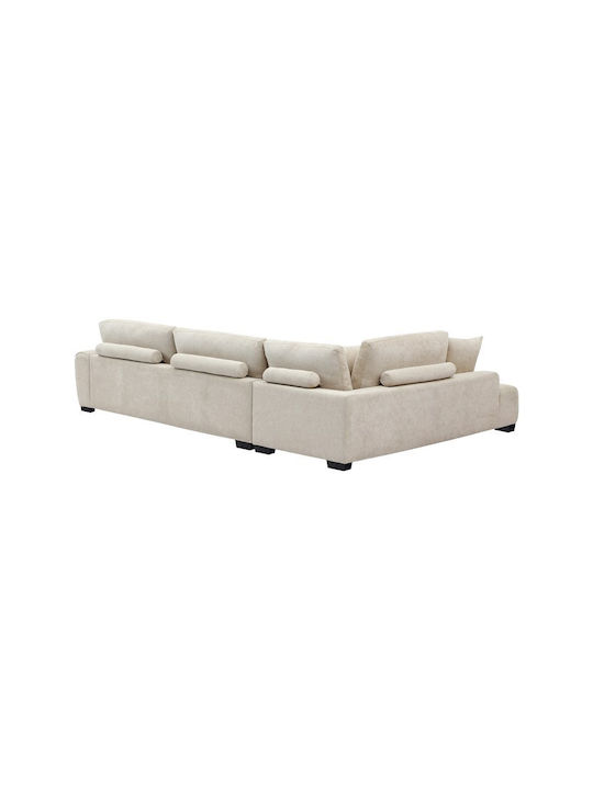 Vaneto Ecke Sofa mit Rechte Ecke Beige 298x208x85cm