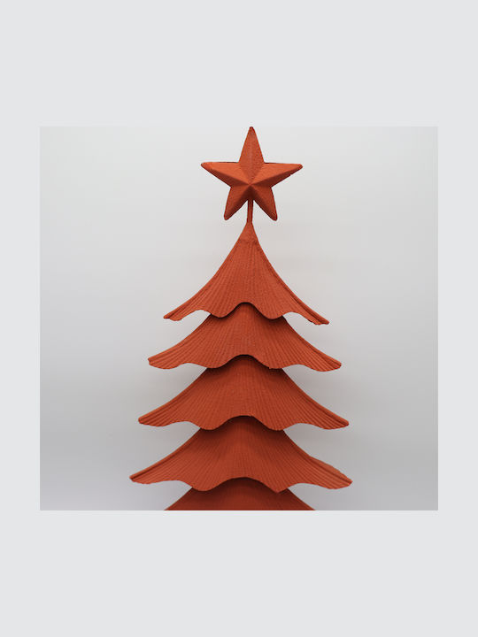 Weihnachtsdekorationen mit Bäumen Metallisches Baum 66,5cm Orange