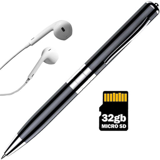 Dispozitiv spionaj Gri cu memorie internă de 32GB