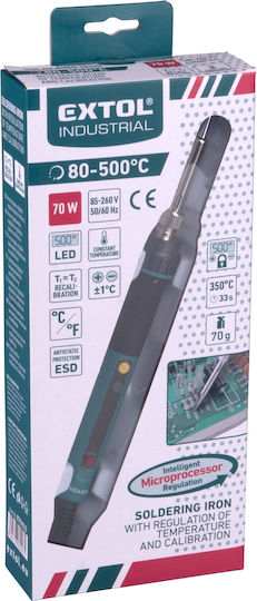 Extol Fier de lipit electric 60W cu setare de temperatură