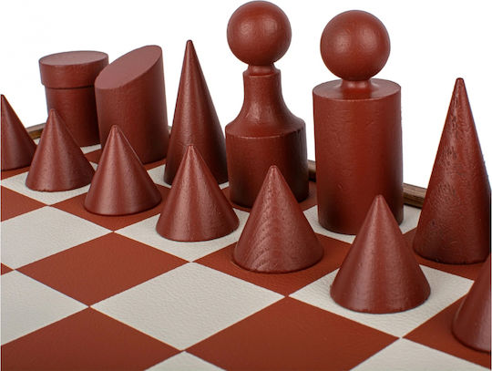 Manopoulos Wooden Chess Pawns Handmade White / Beige 8.5cm