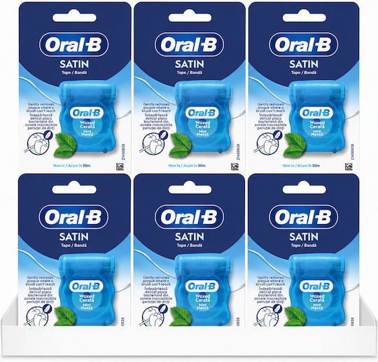 Oral-B Satin Floss Periuțe Interdentare Verzi 6 Buc