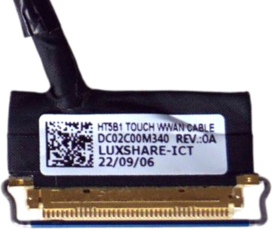 Screen Flex Video Cable for Laptop Lenovo Thinkpad P15s Gen 2 20w6 20w7 T15 Gen 2 20w4 20w5 Dc02c00m340 5c11c12495 FHD Touch EDP 40 Pins 0.4 Pitch Monitor Cable Code 1-Flex2403