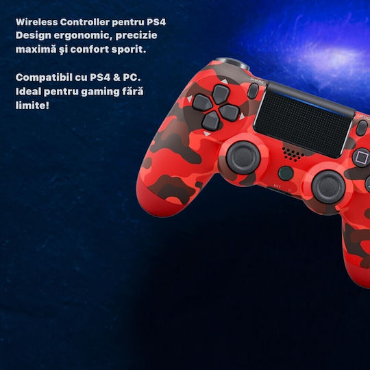 TOY009 Gamepad Wireless pentru PS4 Roșu
