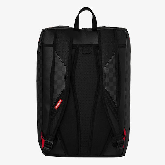 Sprayground Double Trouble Double Duffle Backpack Black Fabric W43.2xD12.7xH36.8cm