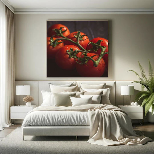 Fresh Tomatoes On Vine 1 on Canvas Fresh Tomatoes On Vine 1 on Canvas
