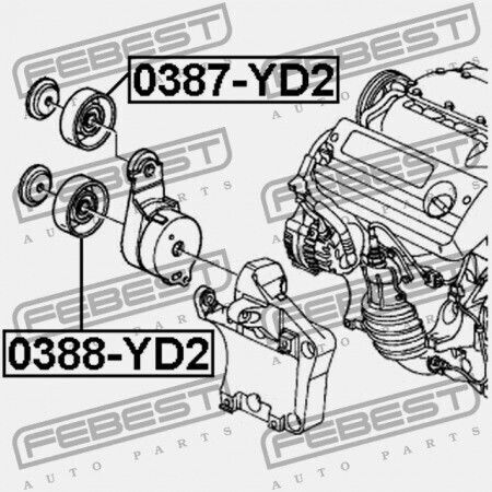 Honda Accord Cm5 Riemenscheibe 2003-2006 Ηπα 31190-rca-a01