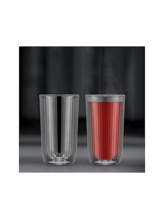 Bodum Douro Set Brillen Kaffee/Freddo / Wasser aus Glas in Braun Farbe 350ml 2 Stück