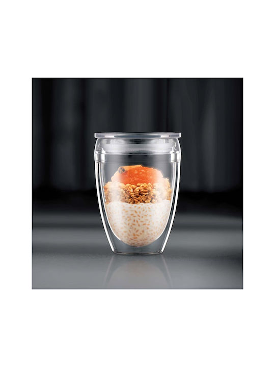 Bodum To Go Set Coffee/Freddo / Water Glasses from Plastic in Brown Colour 300ml 2 Pieces