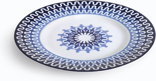 Ιωνία Illusion Πιάτο Γλυκού από Πορσελάνη Μπλε 23.5cm