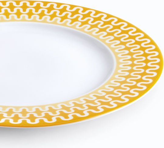 Ionia Illusion Servierplatte Untiefe Gelb 28.5cm