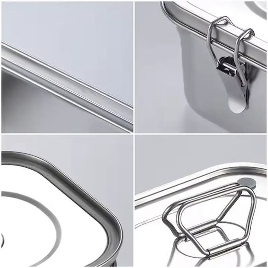 Pandaboo Inox Mittagsbox Mit Fächern 1lt