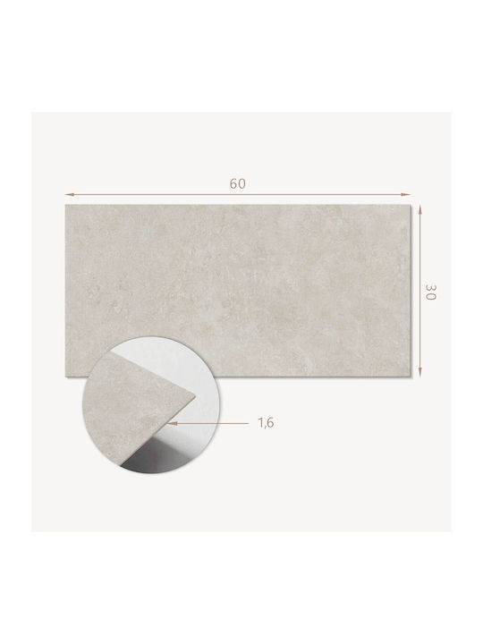 Decorative Vinyl Wall Tiles Natural Stone Texture 6x60x30 Cm