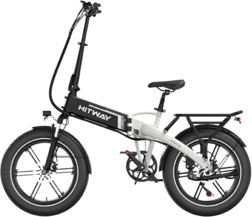 Hitway BK10S 20" Schwarz Klappbares Elektrofahrrad Straße
