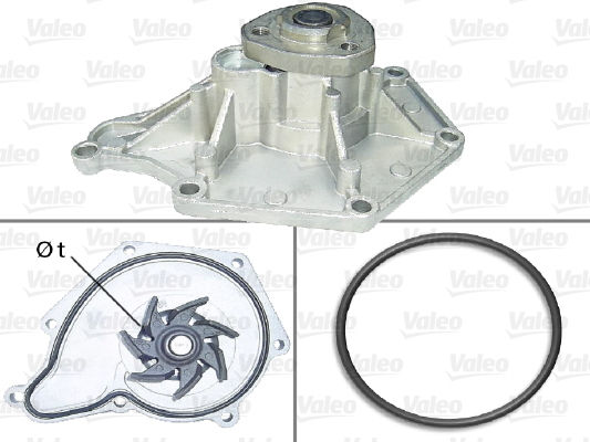 Valeo Car Water Pump for Citroen C6 Audi A4 / A5 / A6 / A8 / Q5