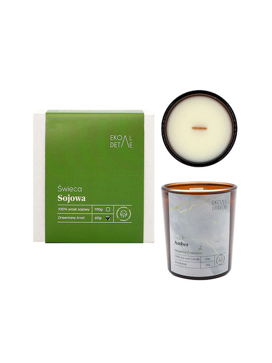 Aromatisches Soja-Kerze im Gefäß mit Vanille-Parfüm 60g