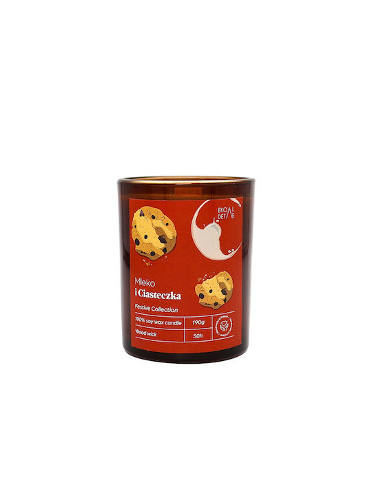 Lumânare Aromatică din Soia în Borcan cu Miros de Vanilie 190gr