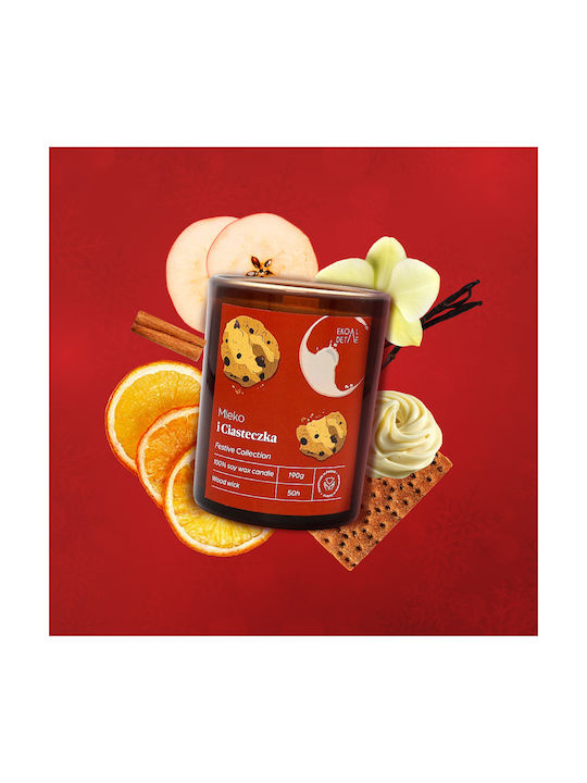 Lumânare Aromatică din Soia în Borcan cu Miros de Vanilie 190gr