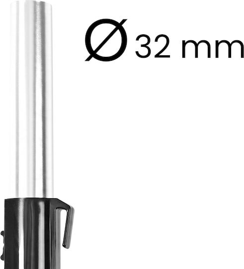 Nedis Replacement Angled Handle Compatible Electrolux Vacuum Cleaners – 32 Mm Diameter Black Silver
