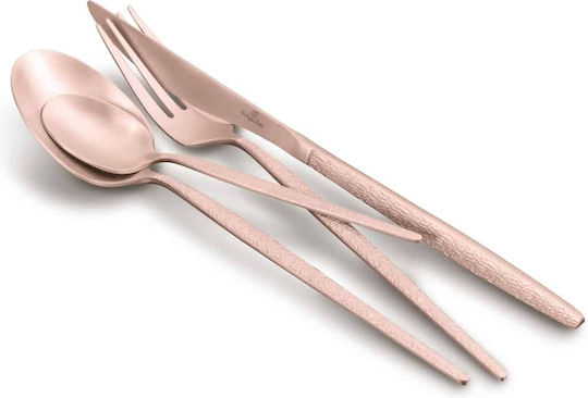 Berlinger Haus Cutlery Set Stainless Steel Rose Gold 24 Pieces