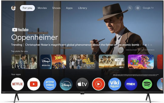 Sharp Smart Τηλεόραση 55" 4K UHD QLED 55HP5265E HDR (2024)