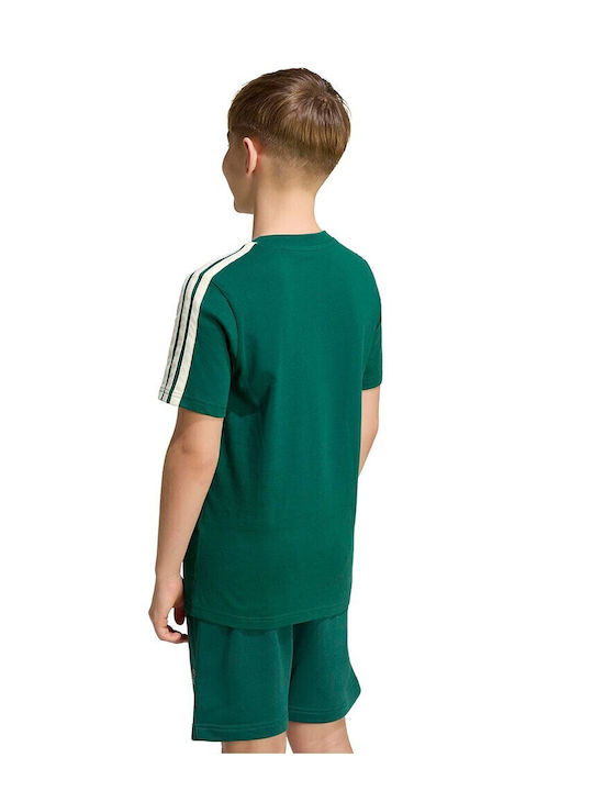 Kinderoberteile Langärmelig Grün-Weiß